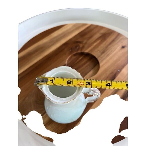 Vintage Cloud Creamer Gold Blue White 535 Mark 4 Inch Unique Collectors Piece - Picture 12 of 13